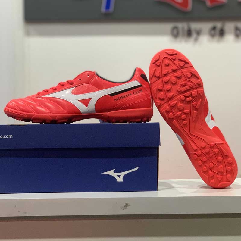 Mizuno Morelia II Club As - P1GD201660  Màu Đỏ Trắng